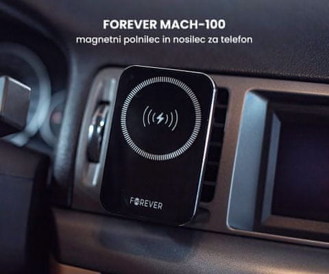 MACH-100 - magnetni auto držač i punjač za telefon