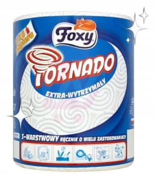 Foxy troslojni bijeli papirnati kuhinjski ručnik