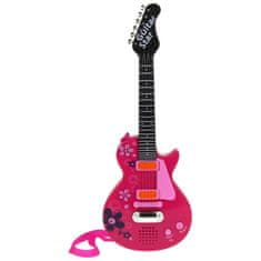 Nobo Kids Električna gitara za djecu, rock metal žice, roza