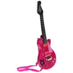 Nobo Kids Električna gitara za djecu, rock metal žice, roza