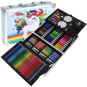Nobo Kids SET ZA UMJETNIČKO SLIKARENJE, BOJE, OBOJICE, KUTIJICA, 144 kom., PLAVA