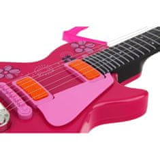 Nobo Kids Električna gitara za djecu, rock metal žice, roza