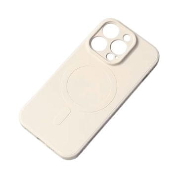 MG Silicone MagSafe maska za iPhone 15, bež