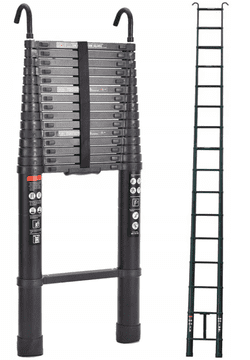 MXM Teleskopska ljestve 6,2 m, aluminijska