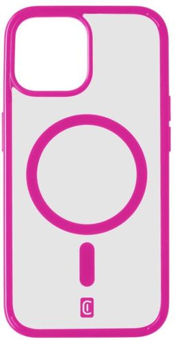 cellularline zaštitna stražnja maskica ​​Pop Mag stražnja maskica ​​s Magsafe podrškom za Apple iPhone 15 Plus, prozirna / roza POPMAGIPH15MAXF