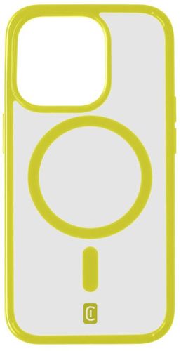 Cellularline zaštitna stražnja maskica ​​Pop Mag stražnja maskica ​​s Magsafe podrškom za Apple iPhone 15 Pro Max prozirna / ružičasta POPMAGIPH15PRML