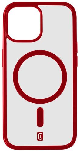 cellularline zaštitna stražnja maskica ​​Pop Mag stražnja maskica ​​s Magsafe podrškom za Apple iPhone 15, prozirna / crvena POPMAGIPH15R