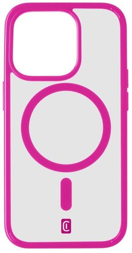 cellularline zaštitna stražnja maskica ​​Pop Mag stražnja maskica ​​s Magsafe podrškom za Apple iPhone 15 Pro, prozirna / roza POPMAGIPH15PROF