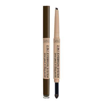 IB 2u1 Eyebrow System olovka i puder za obrve u spužvici, br. 3; 1 kom.