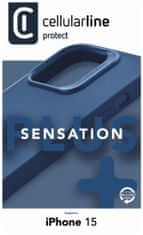 CellularLine Zaštitna silikonska maskica ​​Sensation za Apple iPhone 15, plava (SENSATION XPH14Z)