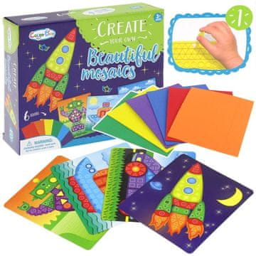 Nobo Kids KREATIVNI SET PJENASTI MOZAIK ZA DJECU COSMOS AUTO
