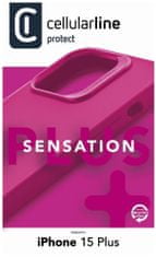 CellularLine Sensation maskica za Apple iPhone 15 Pro, silikonska, ružičasta (SENSATIONIPH14P)