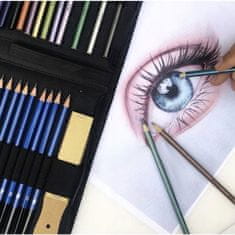 Kruzzel Set umjetničkih olovki i bojica od 72 dijela za skiciranje i crtanje