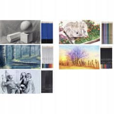 Kruzzel Set umjetničkih olovki i bojica od 72 dijela za skiciranje i crtanje