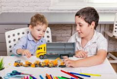 Kruzzel Kamion set sa 6 građevinskih strojeva 36cm + lansirna rampa