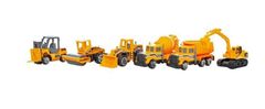 Kruzzel Kamion set sa 6 građevinskih strojeva 36cm + lansirna rampa