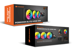 Cougar Poseidon Elite 360 ​​​​ARGB CPU vodeno hlađenje, crna (CGR-PSDELRGB-B-360)