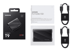 Samsung T9 vanjski SSD, 4 TB, USB-C 3.2 Gen 2x2, crna (MU-PG4T0B/EU)