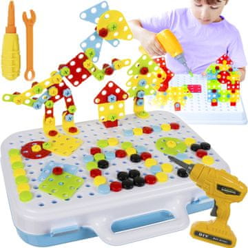 Kruzzel Kreativni mozaik s baterijskim odvijačem 107 kom