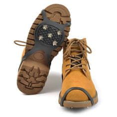 Netscroll 2 para univerzalnih dereza za cipele i čizme, protiv klizanja, s 10 čeličnih šiljaka, dereze za snijeg, led, planinarenje i zimske uvjete, Crampons.