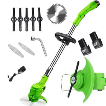 Verkgroup Set 3 u 1 teleskopske 12V akumulatorske kosilice s navojem 2x baterija