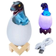 Verkgroup LED RGB dječje noćno lagano jaje Tyrannosaur Dinosaur