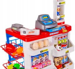 Kruzzel Dječja trgovina Supermarket 82cm + kolica