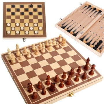 Verkgroup 3 u 1 drvene table i dame 30x30cm drveni komadi
