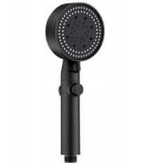 aptel Tuš ručka EKO inox crna 5 funkcija + crijevo 150cm i nosač