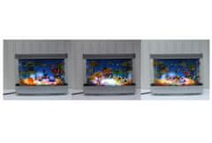 aptel Rotirajući LED ukrasni akvarij s plutajućom ribom 30cm