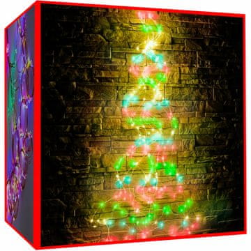 Malatec Božićne lampice anđeoska kosa 200 LED RGB za božićno drvce