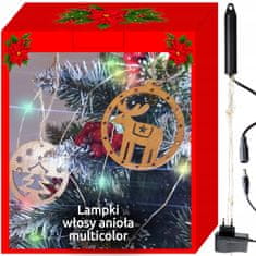 Malatec Božićne lampice anđeoska kosa 200 LED RGB za božićno drvce