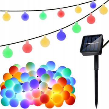 Malatec LED RGB 50 vanjski solarni ukrasni vijenac IP65 7m 8 funkcija