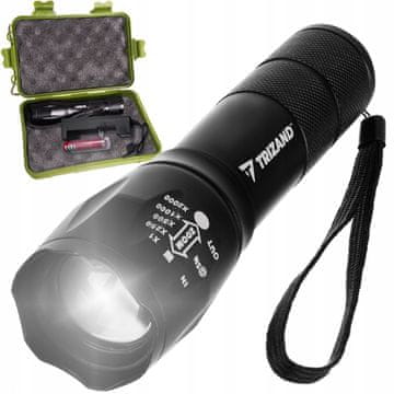 Malatec Alu. Cord lampica Cree LED T6 USB 300m crna