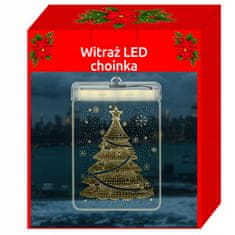 Malatec Gravirano 3D pleksiglas LED toplo bijelo božićno drvce od 17 cm