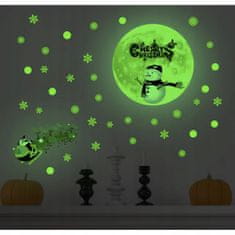 Ruhhy Fluorescentne božićne naljepnice za prozore