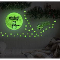 Ruhhy Fluorescentne božićne naljepnice za prozore