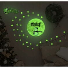 Ruhhy Fluorescentne božićne naljepnice za prozore