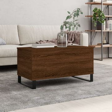 Vidaxl Klub stolić smeđi hrast 90x44,5x45 cm