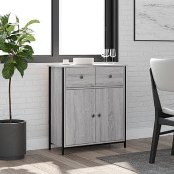 Vidaxl Ormarić, sivi hrast sonoma, 70x30x80 cm, materijal na bazi drva
