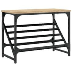 Vidaxl Stalak za cipele boja hrasta 60x30x45 cm konstruirano drvo