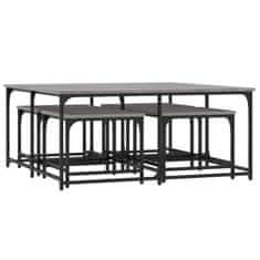 Vidaxl Uklapajući stolići za kavu 5 kom boja hrasta sonome drveni