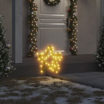 Vidaxl Božićne zvijezde na šiljcima, 3 kom, 50 LED dioda, 29 cm