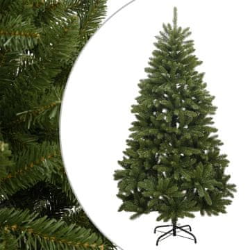 Vidaxl Umjetno božićno drvce na šarkama s postoljem, zeleno, 240 cm