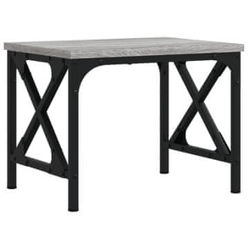 Vidaxl Stalak za pisač siva boja hrasta 40x30x31 cm konstruirano drvo