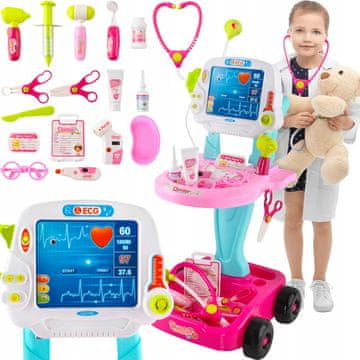 Kruzzel Medicinski pribor od 18 dijelova s kolicima