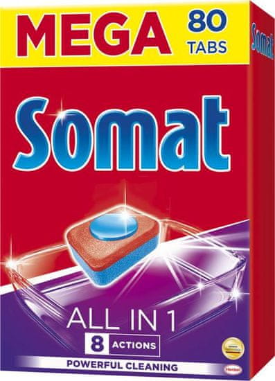 Somat tablete za perilicu suđa All in One, 80 komada