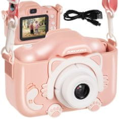 Kruzzel 3MP Baby Camera LCD SD Full HD PINK + Slučajevi i vrpca