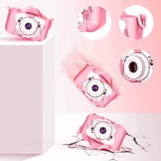 Kruzzel 3MP Baby Camera LCD SD Full HD PINK + Slučajevi i vrpca