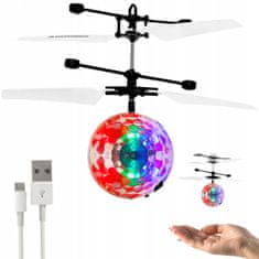 Kruzzel Bežična leteća diska lopta LED RGB